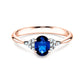 Verlobungsring GLORY PETITE SAPHIR Rosegold mit Saphir & Diamanten 0.12ct - Trauringmacher München