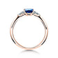 Verlobungsring GLORY PETITE SAPHIR Rosegold mit Saphir & Diamanten 0.12ct - Trauringmacher München