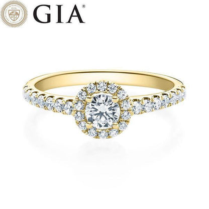 Verlobungsring Gelbgold/- 750 mit Diamanten ab 0.66ct | LAVANTA - Trauringmacher München