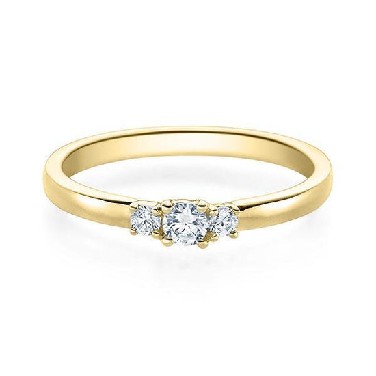 Verlobungsring Gelbgold/- 750 mit Diamanten ins. 1.00ct | BRIDAL - Trauringmacher München