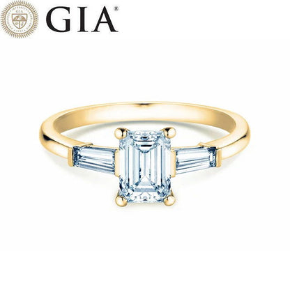 Verlobungsring Gelbgold 750/- 18ct mit Diamanten zus. 0.70ct | EMERALD SKY - Trauringmacher München