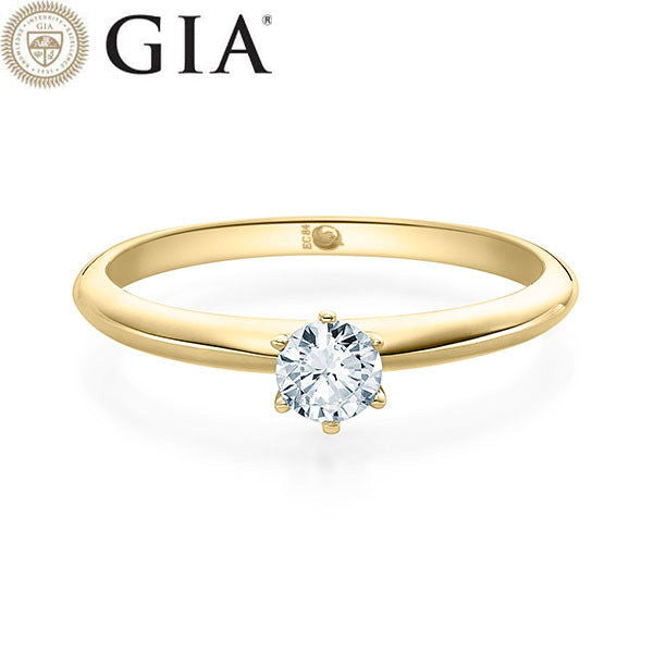 Verlobungsring Gelbgold 750/- 18k mit Diamant ab 0.30ct | ASK - Trauringmacher München