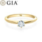 Verlobungsring Gelbgold 750/- 18k mit Diamant ab 0.30ct | ASK - Trauringmacher München