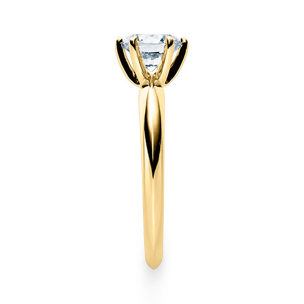Verlobungsring Gelbgold 750/- 18k mit Diamant ab 0.30ct | ASK - Trauringmacher München