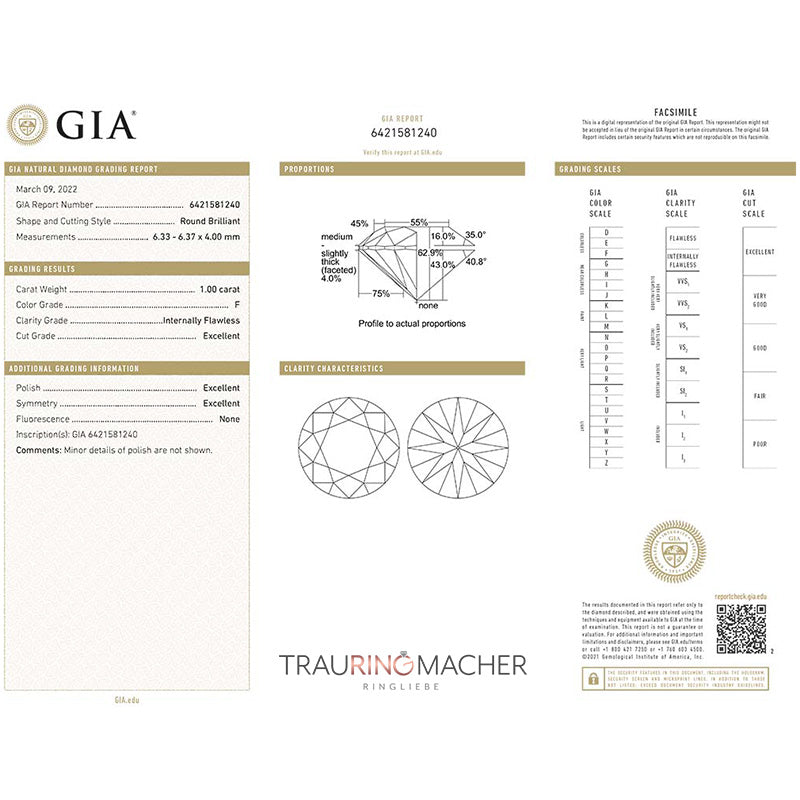 Verlobungsring Gelbgold 750/- 18k mit Diamant ab 0.30ct | ASK - Trauringmacher München