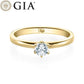 Verlobungsring Gelbgold 750/- 18k mit Diamant ab 0.30ct | SOLITÄR - Trauringmacher München