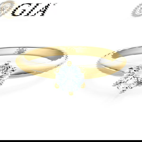 Verlobungsring Gelbgold 750/- 18k mit Diamant ab 0.50ct | ASK - Trauringmacher München