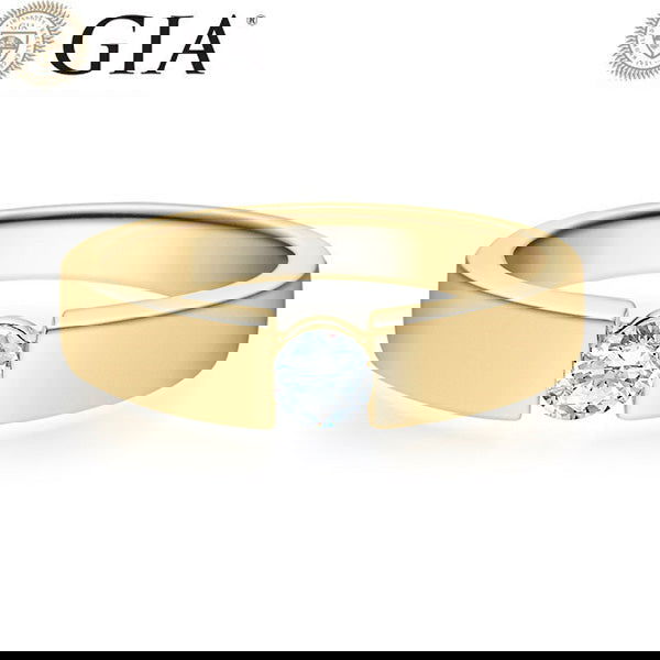 Verlobungsring Gelbgold 750/- 18k mit Diamant ab 0.50ct | LEILA - Trauringmacher München
