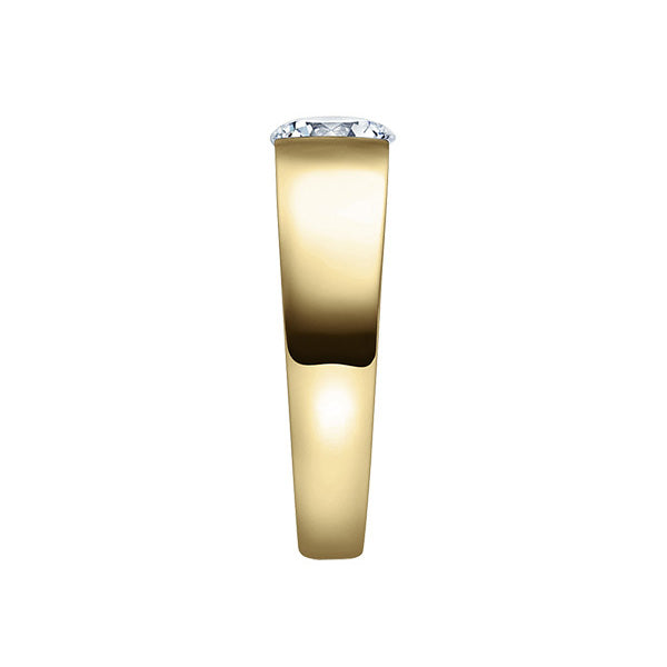 Verlobungsring Gelbgold 750/- 18k mit Diamant ab 0.50ct | LEILA - Trauringmacher München