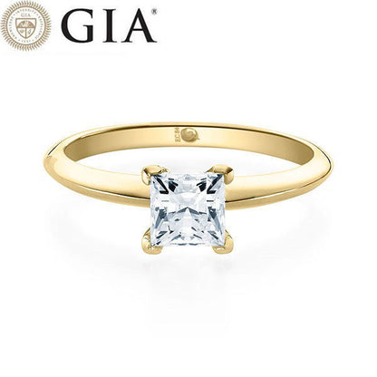 Verlobungsring Gelbgold 750/- 18k mit Diamant ab 0.50ct | PRINCESS - Trauringmacher München