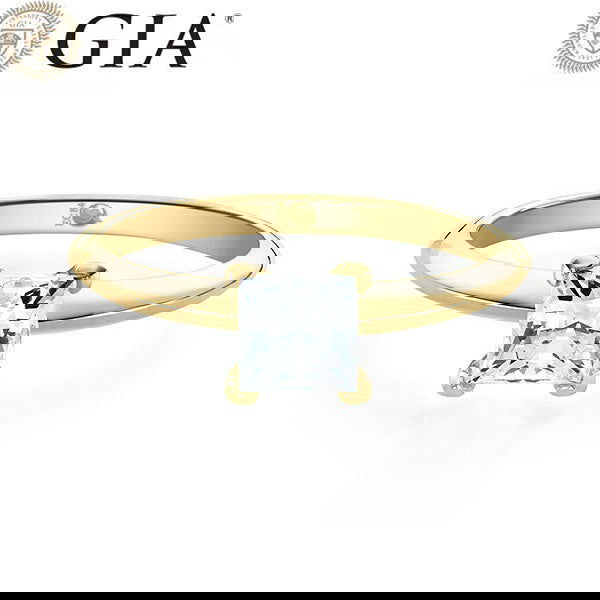 Verlobungsring Gelbgold 750/- 18k mit Diamant ab 0.50ct | PRINCESS - Trauringmacher München