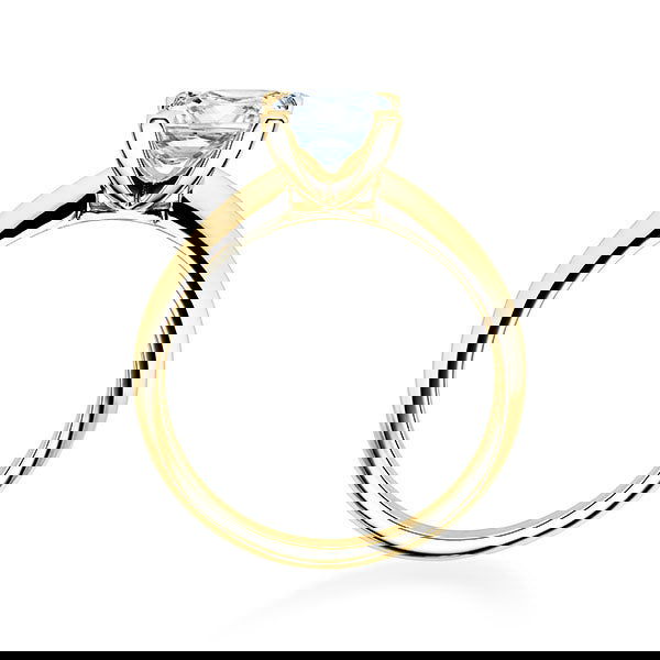 Verlobungsring Gelbgold 750/- 18k mit Diamant ab 0.50ct | PRINCESS - Trauringmacher München