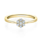 Verlobungsring Gelbgold 750/- mit Diamanten zus. 0.15ct | FLOWER - Trauringmacher München