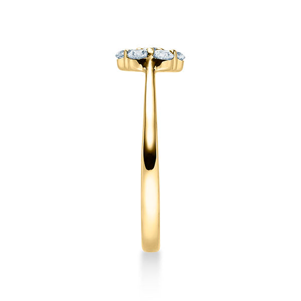 Verlobungsring Gelbgold 750/- mit Diamanten zus. 0.15ct | FLOWER - Trauringmacher München