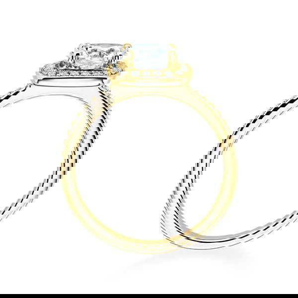 Verlobungsring Gelbgold 750/- mit Diamanten zus. 0.64ct | TAL - Trauringmacher München