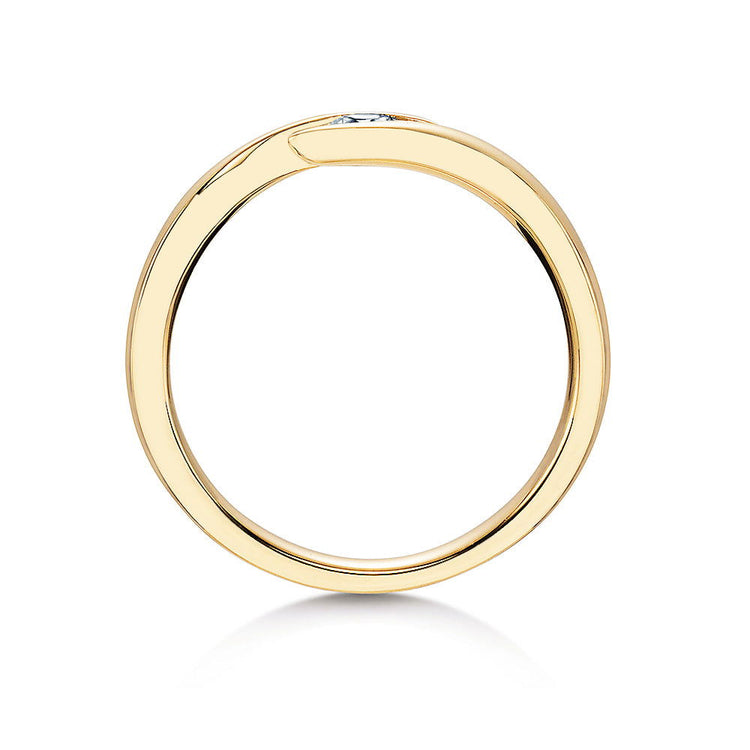 Verlobungsring Gelbgold mit Diamant 0,25ct | TWIST - Trauringmacher München