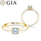 Verlobungsring Gelbgold mit Diamant 0,50ct | HERZLOVE - Trauringmacher München