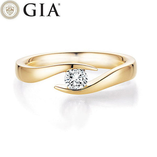 Verlobungsring Gelbgold mit Diamant 0,50ct | TWIST - Trauringmacher München