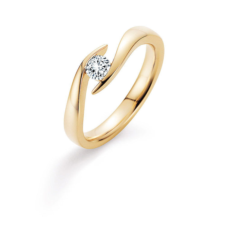 Verlobungsring Gelbgold mit Diamant 0,50ct | TWIST - Trauringmacher München