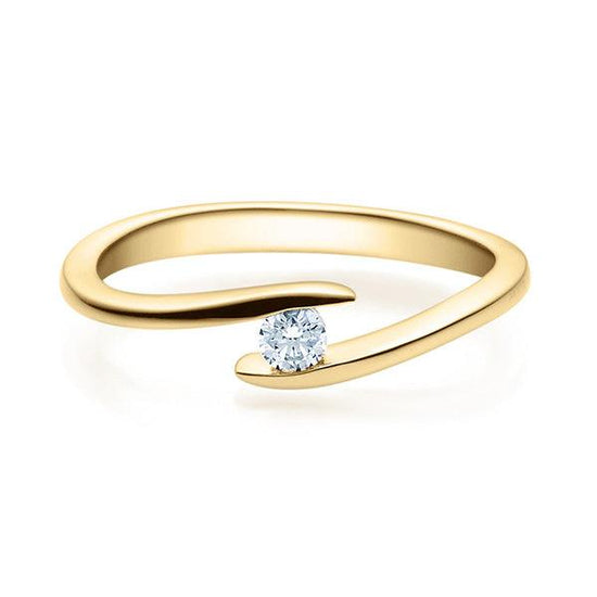 Verlobungsring Gelbgold mit Diamant ab 0.10ct | EVAMORE - Trauringmacher München