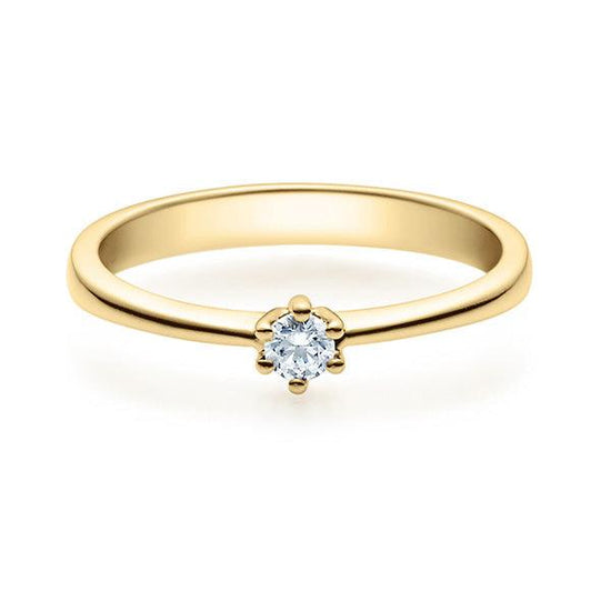 Verlobungsring Gelbgold mit Diamant ab 0.10ct | FRIDRICH - Trauringmacher München