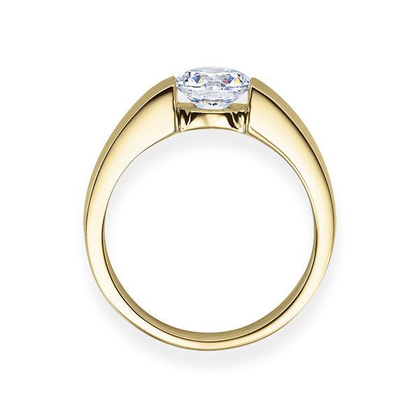 Verlobungsring Gelbgold mit Diamant ab 0.10ct | LEILA - Trauringmacher München