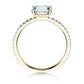 Verlobungsring Gelbgold mit Diamanten 0,70ct | EMERALD-CUT - Trauringmacher München