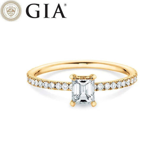 Verlobungsring Gelbgold mit Diamanten 0,86ct | ELAINE EMERALD - Trauringmacher München