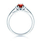 Verlobungsring LIFE Platin mit Rubin & Diamanten 0.03ct - Trauringmacher München