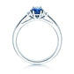 Verlobungsring LIFE Platin mit Saphir & Diamanten 0.03ct - Trauringmacher München