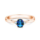 Verlobungsring LIFE Rosegold mit Saphir & Diamanten 0.03ct - Trauringmacher München