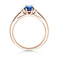 Verlobungsring LIFE Rosegold mit Saphir & Diamanten 0.03ct - Trauringmacher München