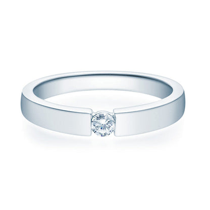 Verlobungsring Platin/- 950 mit Diamant ab 0.10ct | LEILA - Trauringmacher München