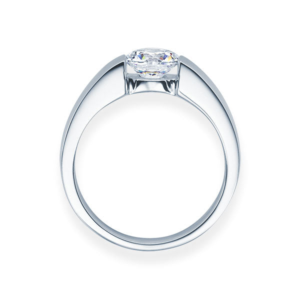 Verlobungsring Platin/- 950 mit Diamant ab 0.10ct | LEILA - Trauringmacher München