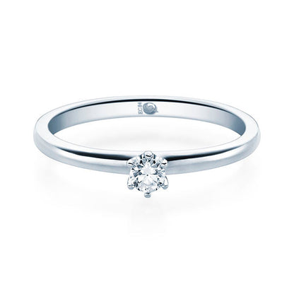 Verlobungsring Platin/- 950 mit Diamant ab 0.10ct | SOLITÄR - Trauringmacher München