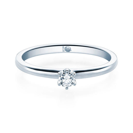 Verlobungsring Platin/- 950 mit Diamant ab 0.10ct | SOLITÄR - Trauringmacher München