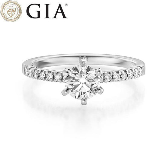 Verlobungsring Platin/- 950 mit Diamanten 1.14ct | SKY - Trauringmacher München