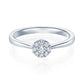 Verlobungsring Platin 950/- mit Diamanten zus. 0.15ct | HALO - Trauringmacher München