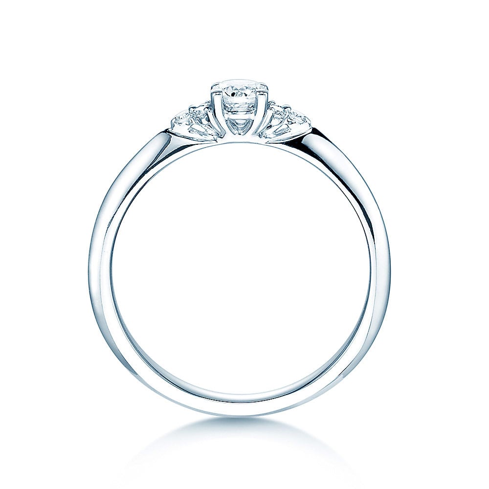 Verlobungsring Platin 950/- mit Diamanten zus. 0.21ct | GLORY - Trauringmacher München