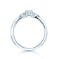 Verlobungsring Platin 950/- mit Diamanten zus. 0.21ct | GLORY - Trauringmacher München