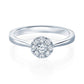 Verlobungsring Platin 950/- mit Diamanten zus. 0.25ct | HALO - Trauringmacher München