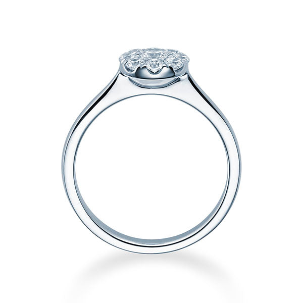 Verlobungsring Platin 950/- mit Diamanten zus. 0.25ct | HALO - Trauringmacher München