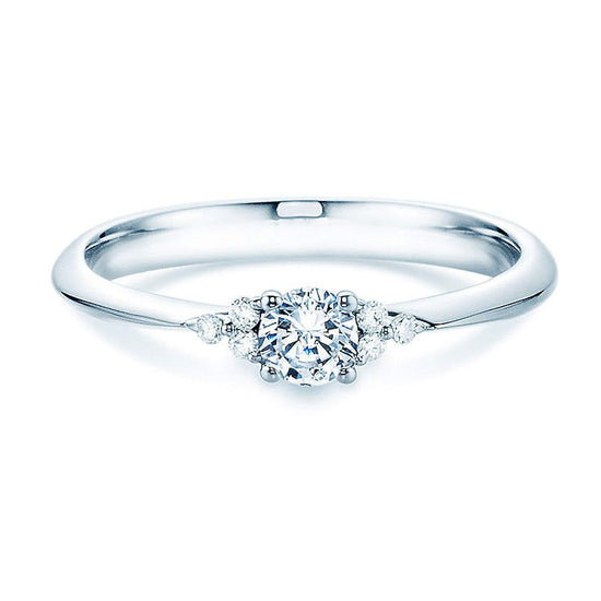 Verlobungsring Platin 950/- mit Diamanten zus. 0.31ct | GLORY - Trauringmacher München