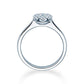 Verlobungsring Platin 950/- mit Diamanten zus. 0.40ct | HALO - Trauringmacher München