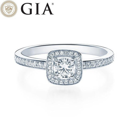 Verlobungsring Platin 950/- mit Diamanten zus. 0.42ct | TAL - Trauringmacher München