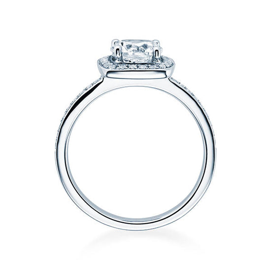 Verlobungsring Platin 950/- mit Diamanten zus. 0.42ct | TAL - Trauringmacher München