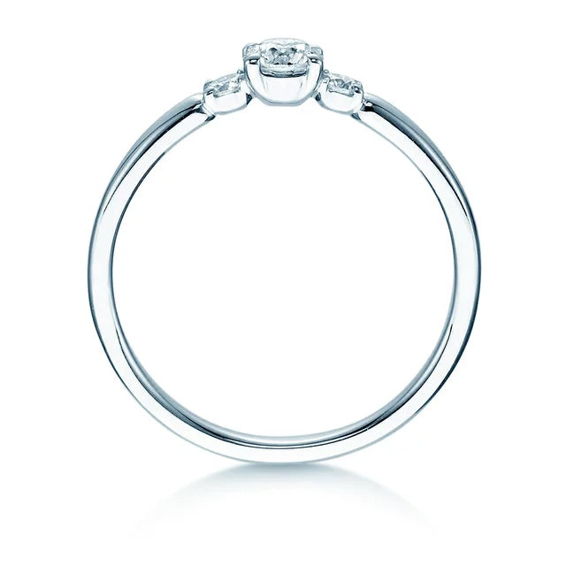 Verlobungsring Platin 950 mit Diamanten zus. 0.30ct | GLORY PETITE - Trauringmacher München