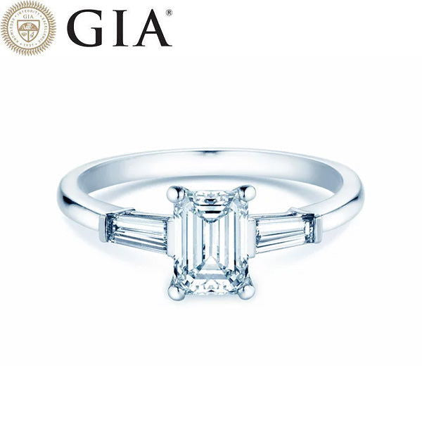 Verlobungsring Platin 950 mit Diamanten zus. 0.70ct | EMERALD SKY - Trauringmacher München