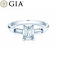 Verlobungsring Platin 950 mit Diamanten zus. 0.70ct | EMERALD SKY - Trauringmacher München