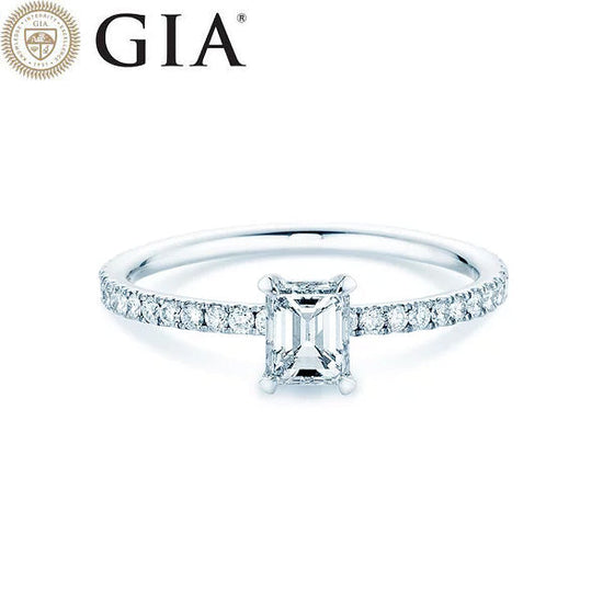 Verlobungsring Platin mit Diamanten 0,86ct | ELAINE EMERALD - Trauringmacher München